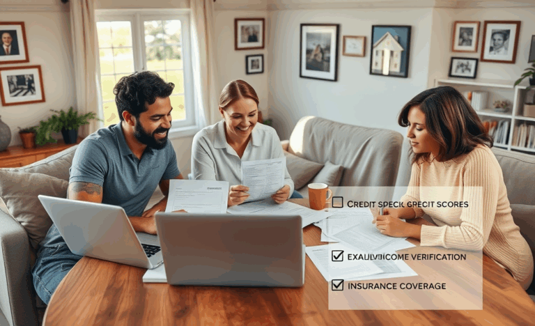A borrower reviewing mortgage loan conditions at a desk