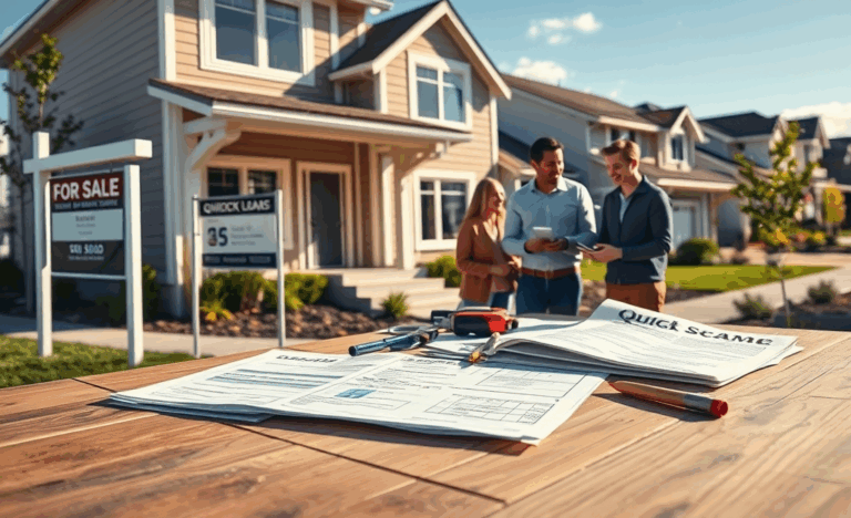Image of a house with keys and financial documents symbolizing real estate refinancing.