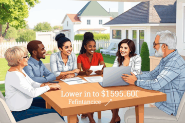 Image depicting financial charts and a calculator, symbolizing cost reduction through personal credit refinancing.