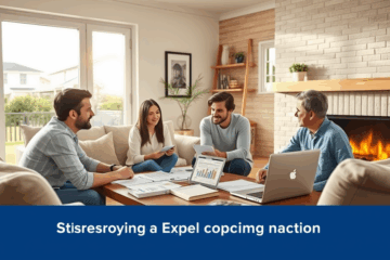 An image depicting a simplified property refinancing process.