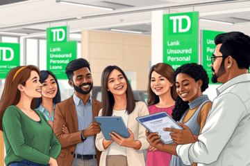 Image of TD Bank offering personal loans for urgent financial needs.