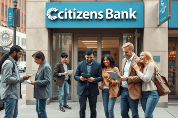 Graphic of a Citizens Bank advertisement for personal loans aimed at covering urgent financial needs.