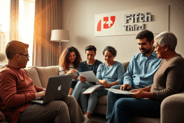 Image of a person applying for a personal loan with Fifth Third Bank online